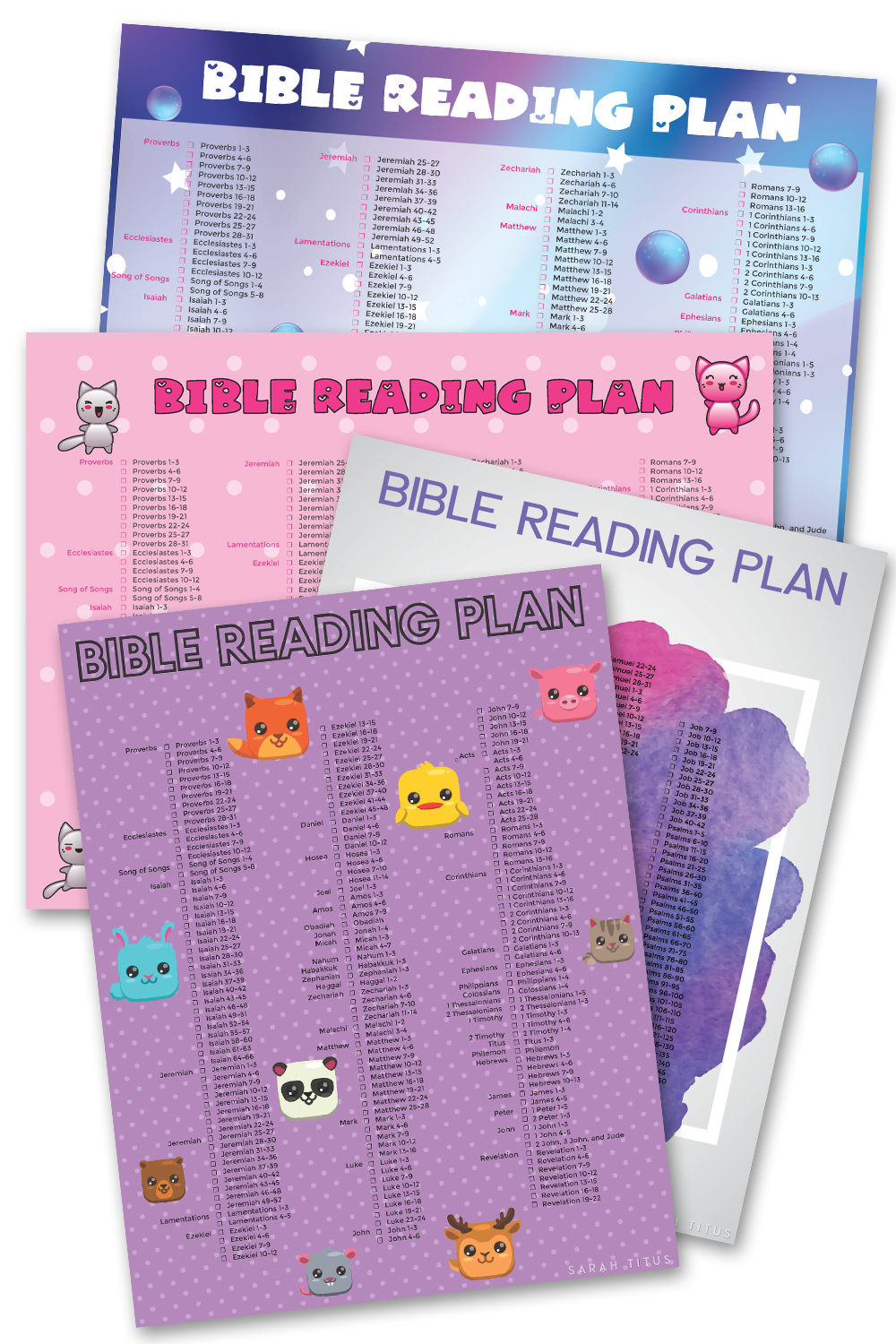 Bible Reading Plans Printables
