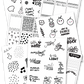 Black and White Planner Stickers {150+ Stickers}