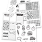 Black and White Planner Stickers Printable