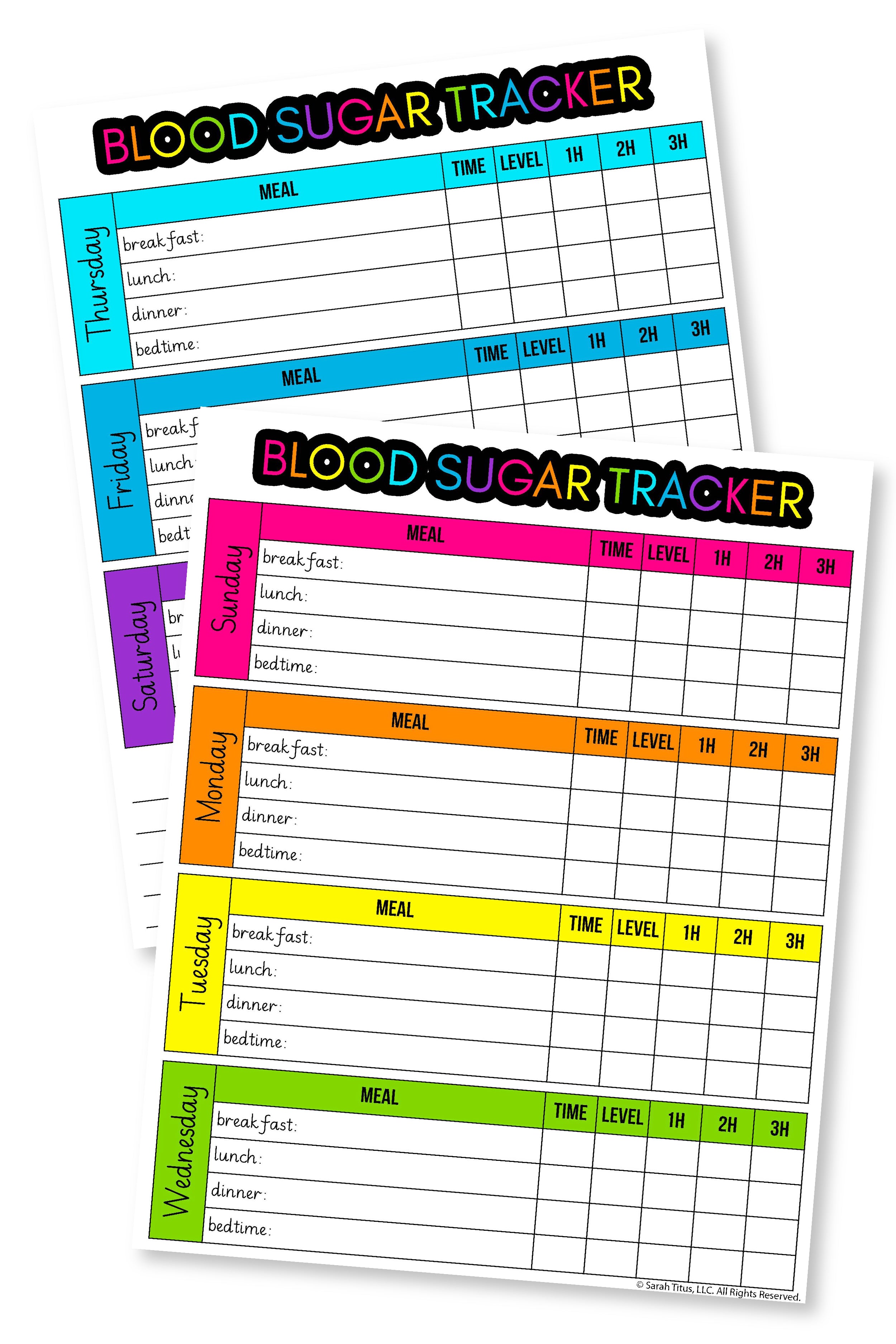 Blood Sugar Tracker Sarah Titus Blood Sugar Tracker Sarah Titus