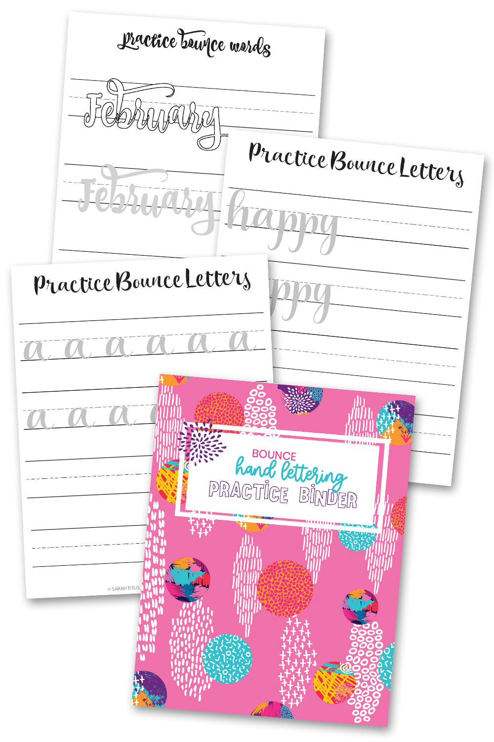 Bounce Hand Lettering Practice Binder 