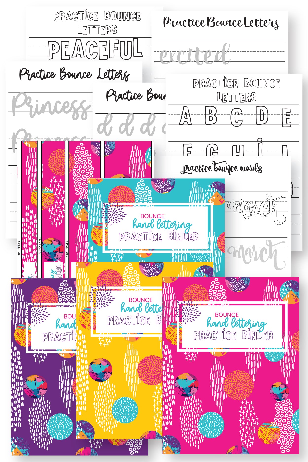 Bounce Hand Lettering Practice Binder {190 Pages}