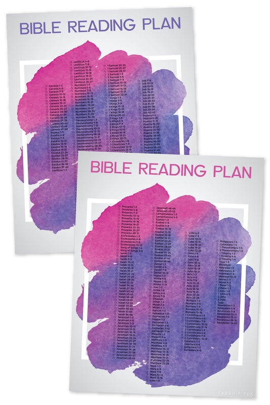 Brushstroke Bible Reading Plan