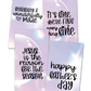 Bubbles Text Cards Design
