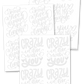 Calligraphy Hand Lettering Practice Sheets