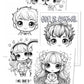 Christian Chibi Coloring Book {50+ Pages}