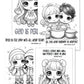 Christian Chibi Coloring Book {50+ Pages}