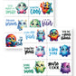 Chibi Monster Valentine's Day Cards