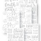 Christian Hand Lettering Practice Sheets {130+ Pages}