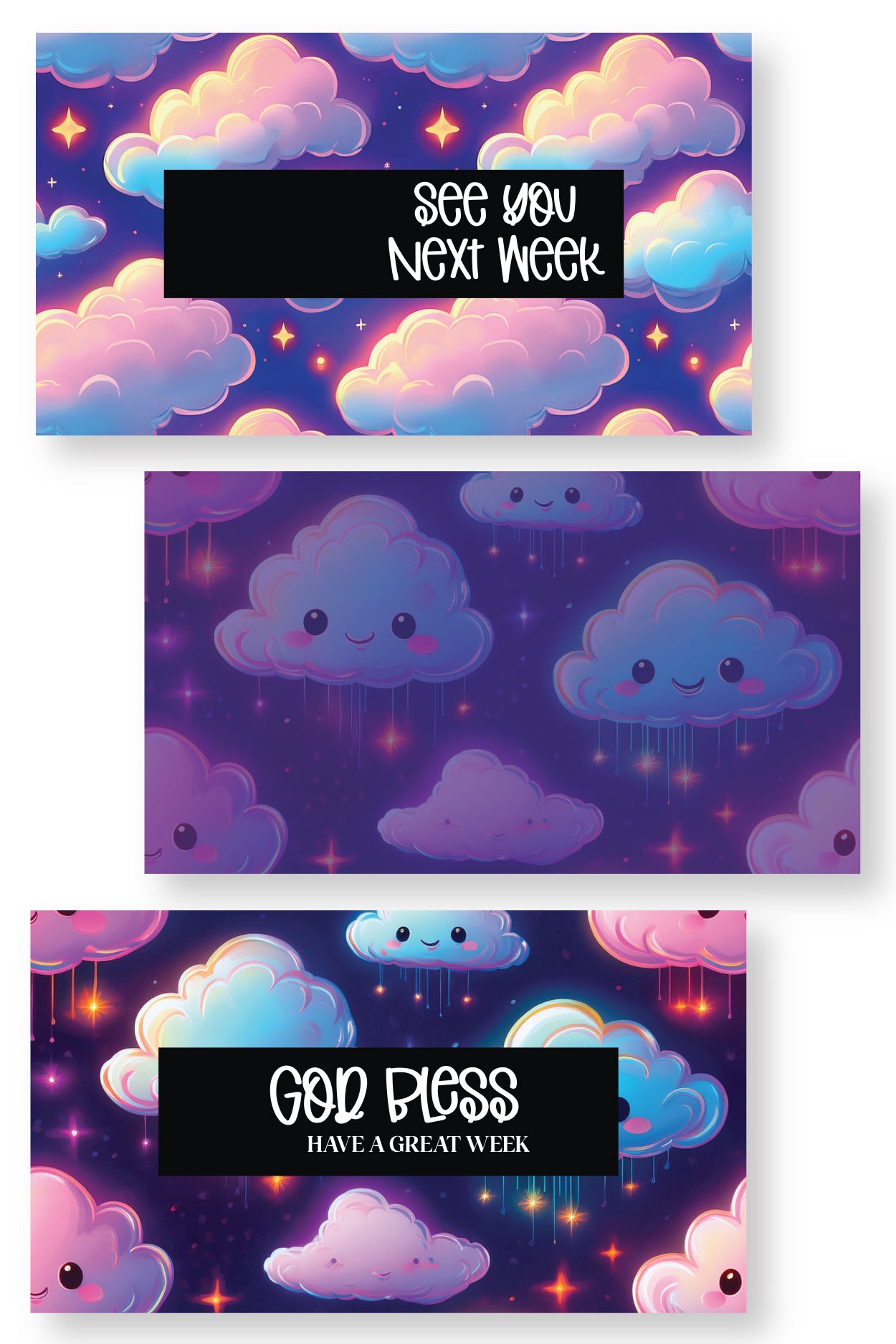 Clouds Children's Church Slide Templates {35+ Slides}
