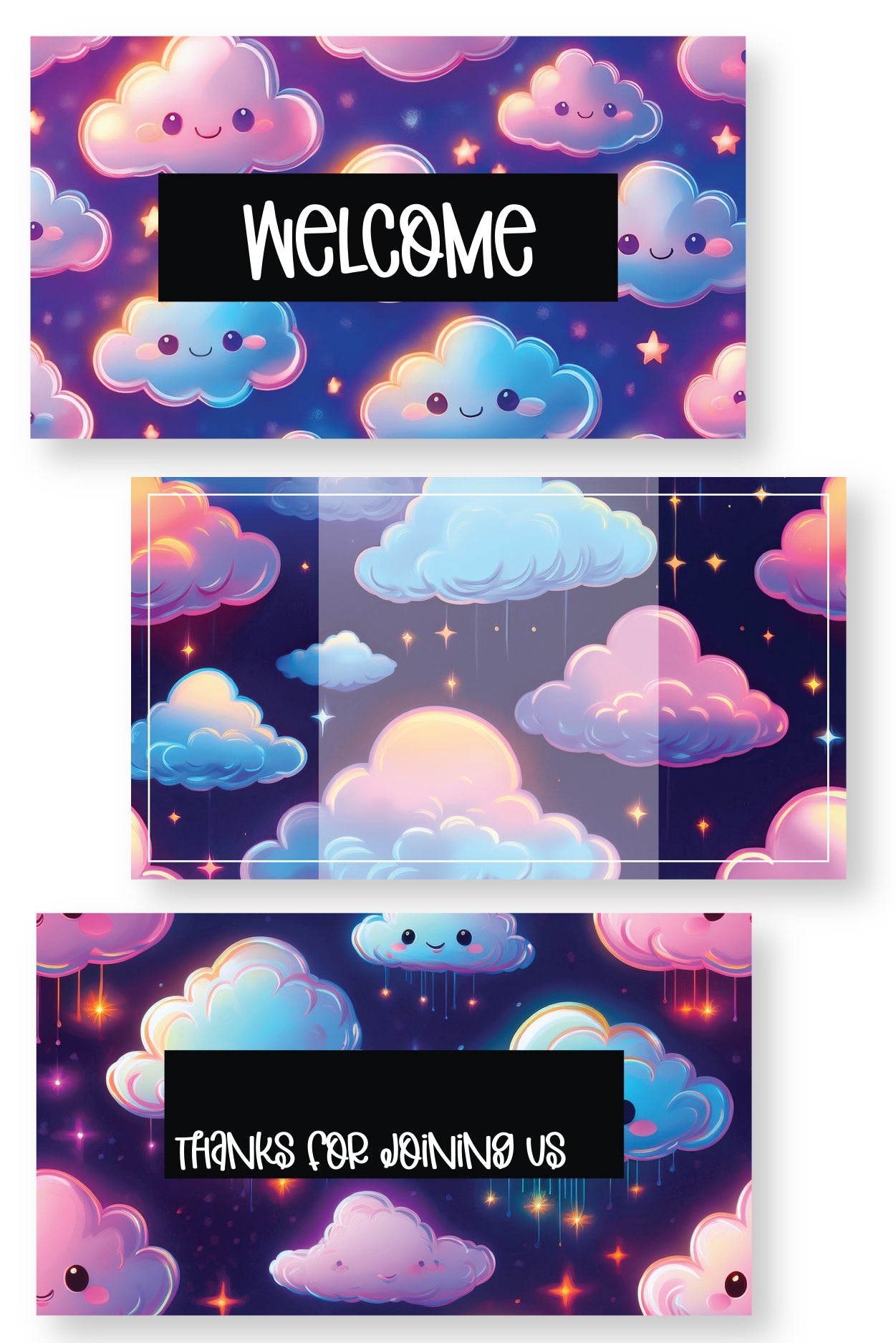 Clouds Children's Church Slide Templates {35+ Slides}