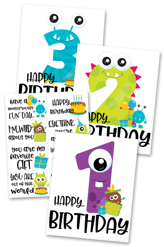 Complete Monster Happy Birthday System {Boy}