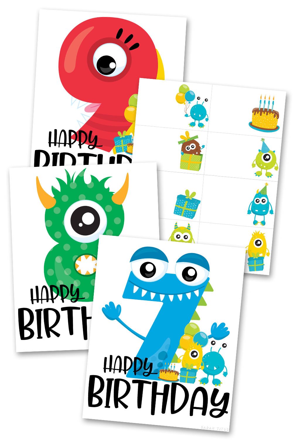 Complete Monster Happy Birthday System {Boy}