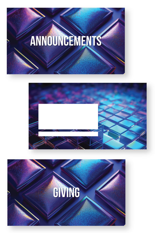 Iridescent Cubes Slide Templates {65+ Slides}