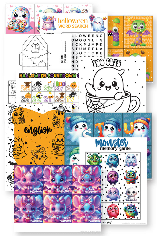 Cute Halloween Fun Book {150+ Pages}