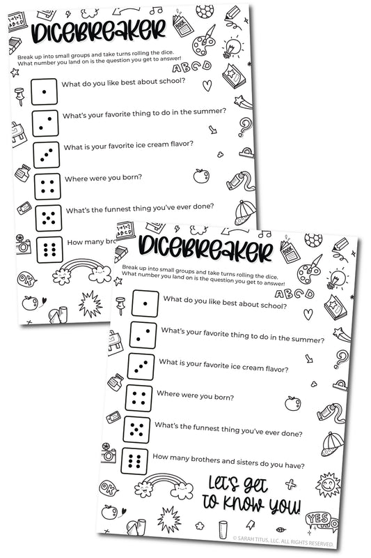 Dicebreaker - School (Doodles)