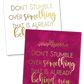 Don't Stumble Wall Art Printable