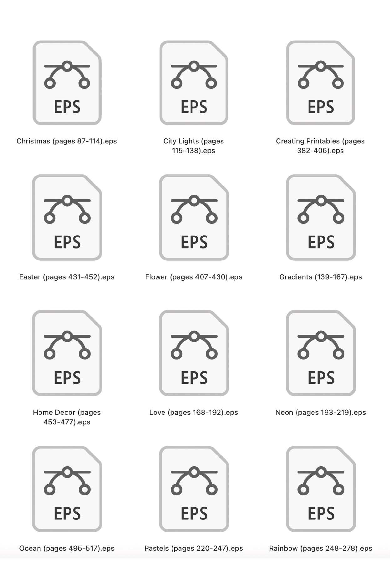 Color Palettes Binder {560+ Pages} + EPS Files