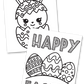 Easter Egg Coloring Sheets