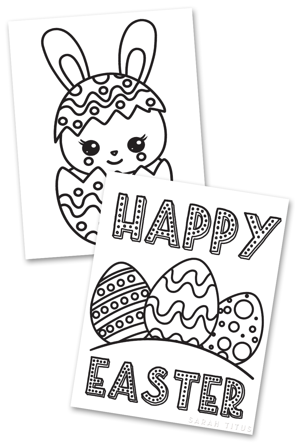 Easter Egg Coloring Sheets