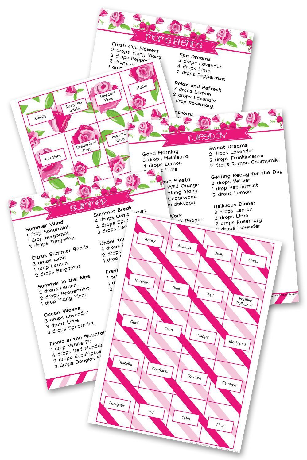 Essential Oil Diffuser Blends Binder 