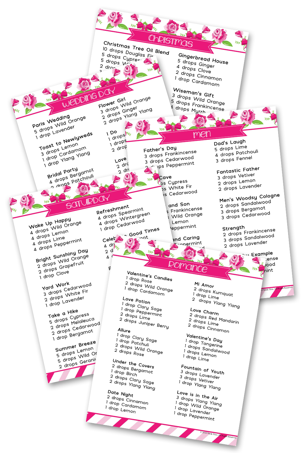 Essential Oil Diffuser Blends Binder 