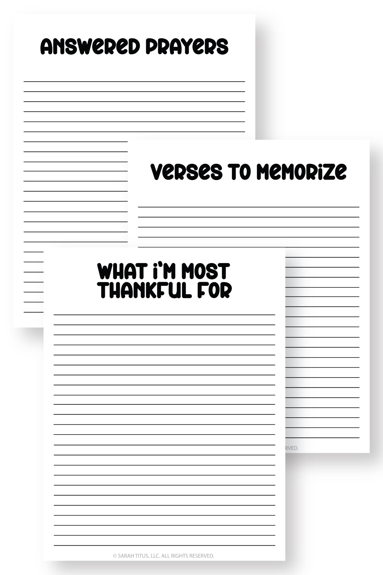 Faith Prompts Binder {30+ Pages}