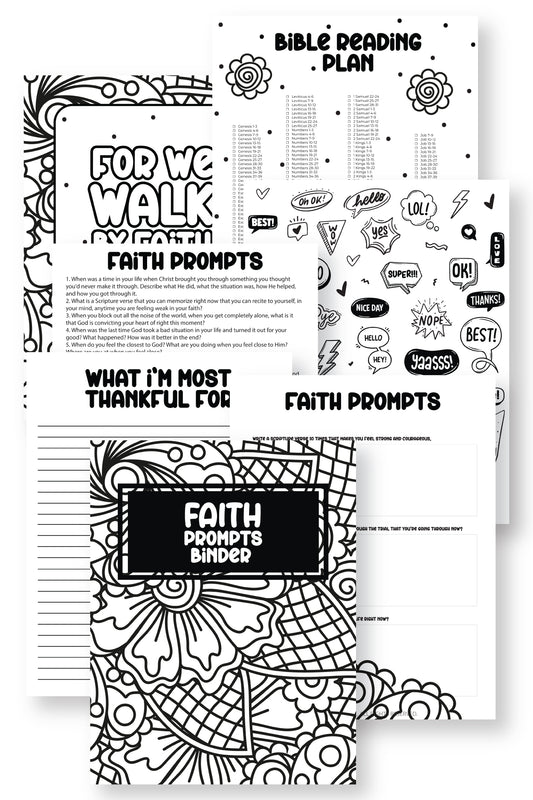 Faith Prompts Binder {30+ Pages}