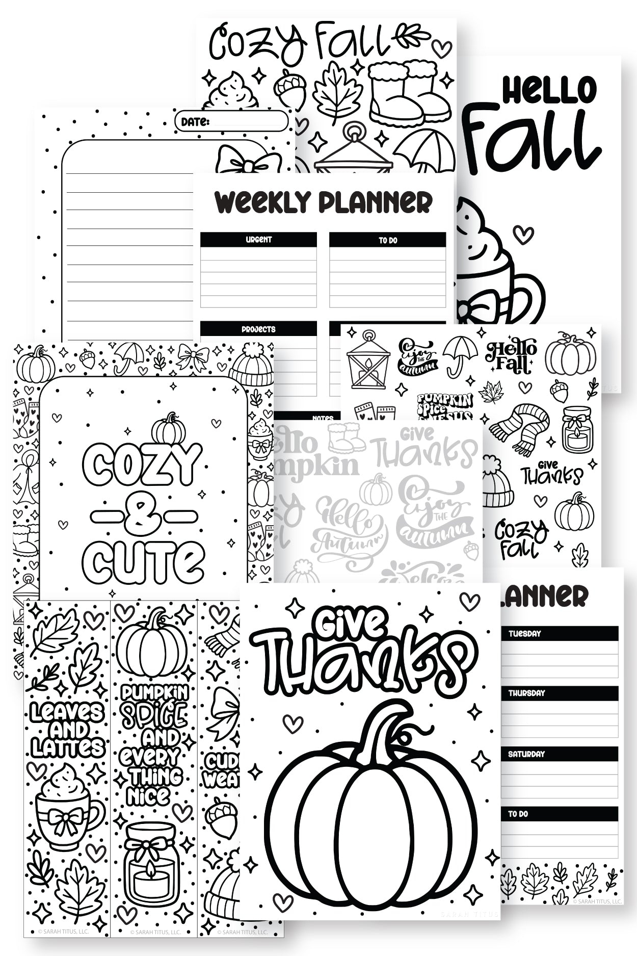 Fall Planner Pack {10 Pages}