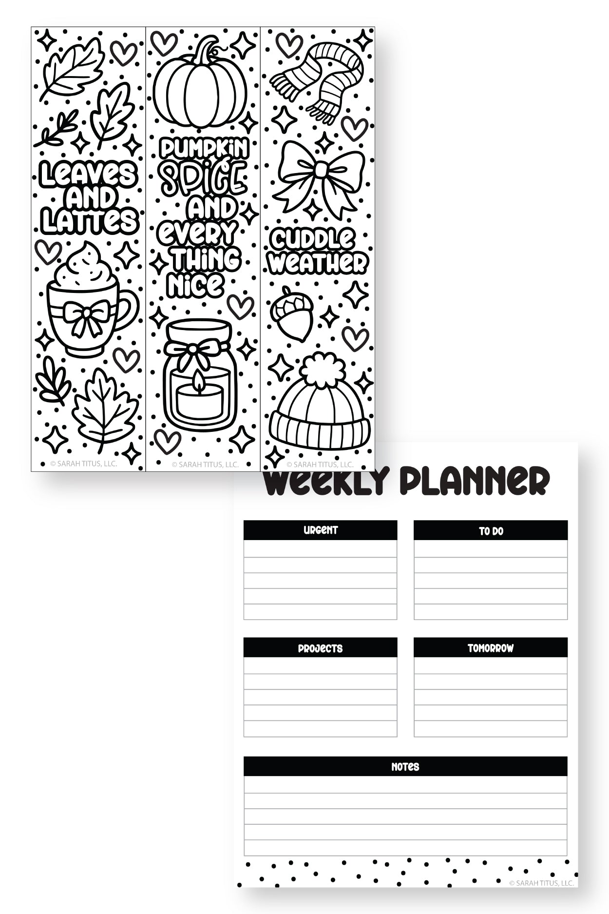 Fall Planner Pack {10 Pages}