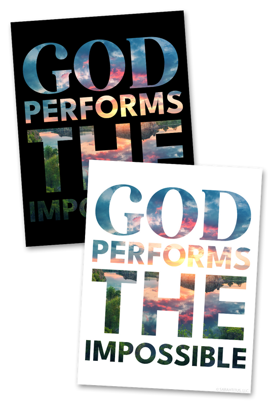 God Performs the Impossible Wall Art