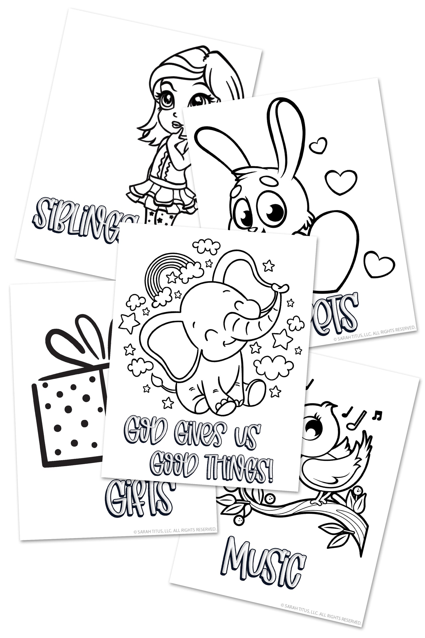 God Gives Us Good Things Coloring Sheets