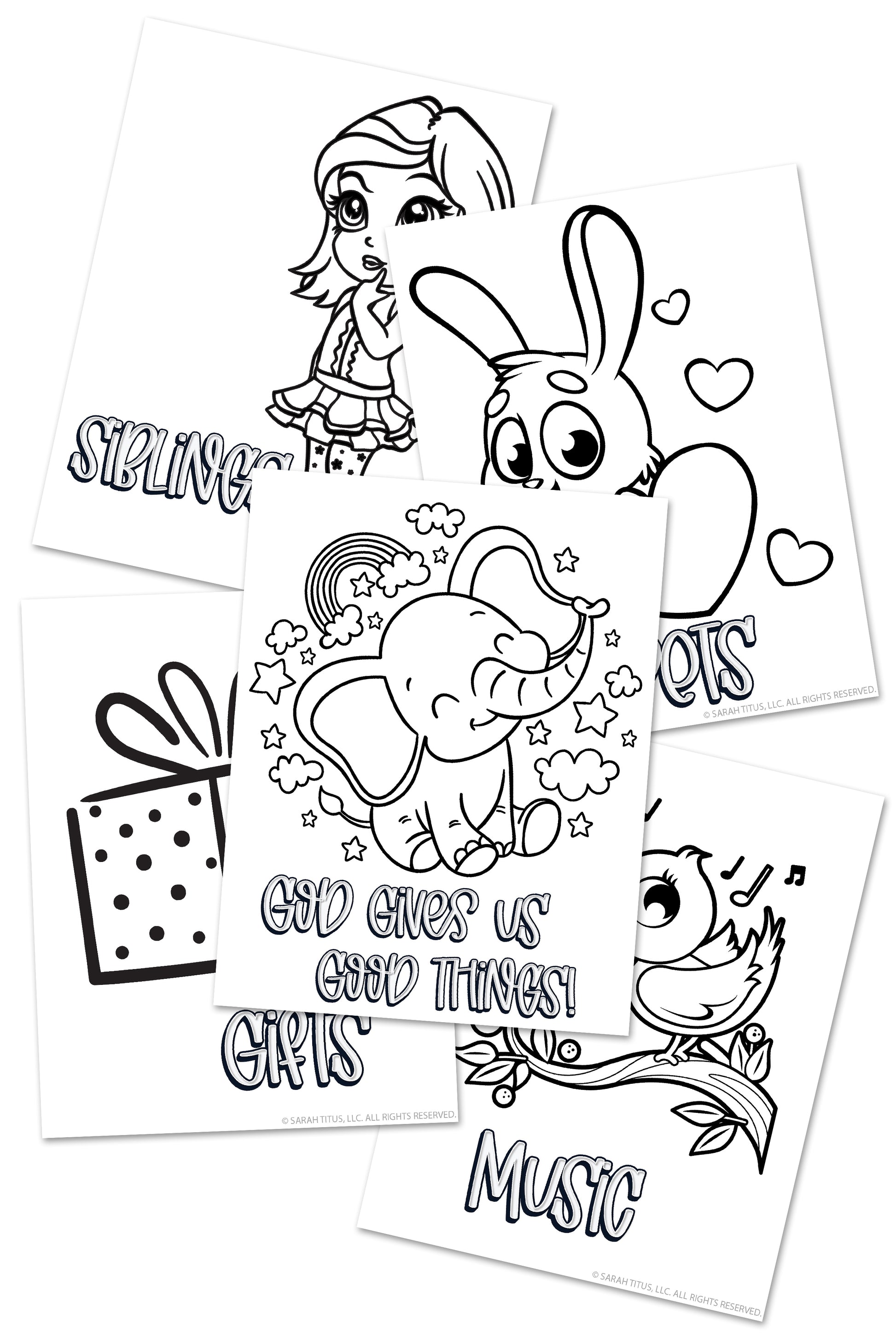 God Gives Us Good Things Coloring Sheets