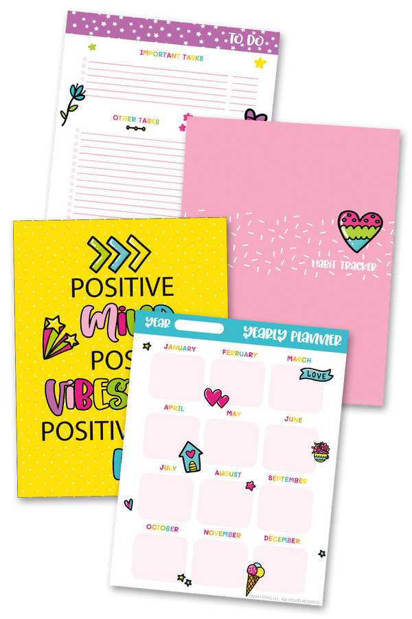 Habit Tracker Planner {29 Pages} – Sarah Titus