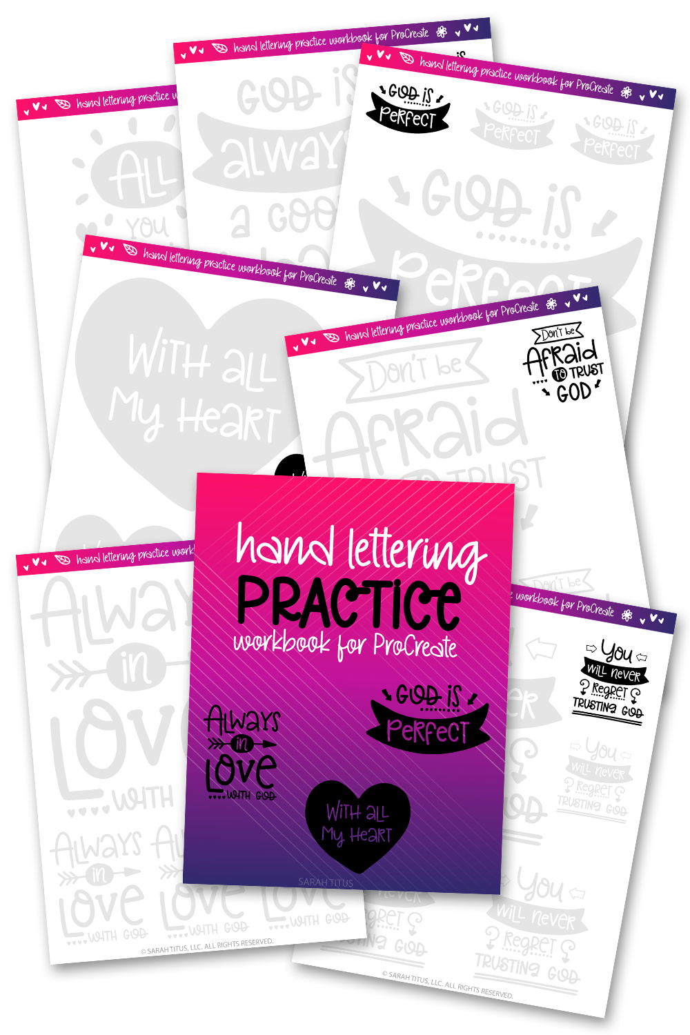 Hand Lettering Practice Workbook {8 Pages} – Sarah Titus