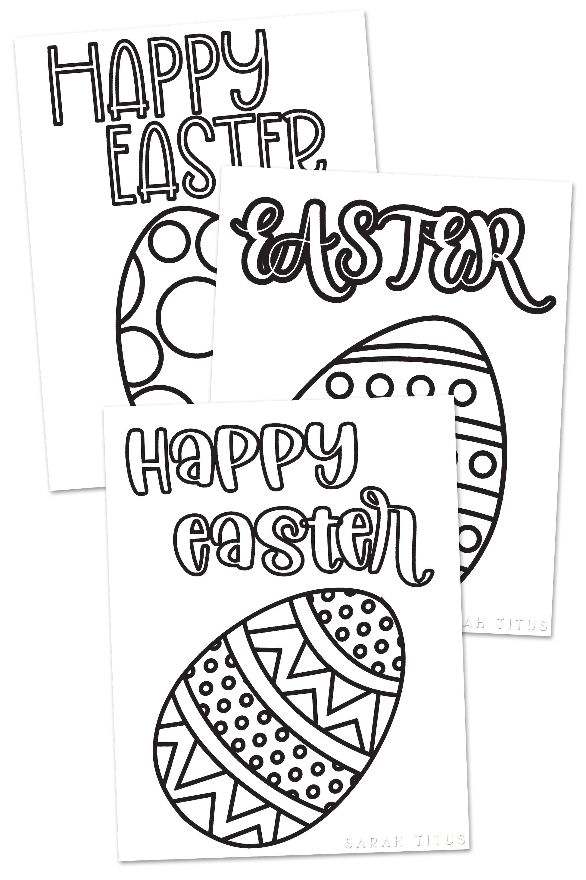 Easter Egg Coloring Page Printables