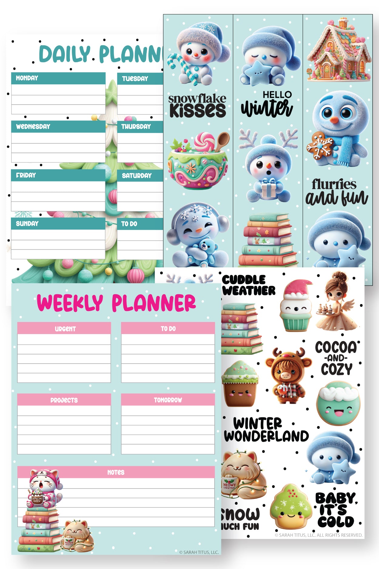 Winter Daily Planner {9 Pages}