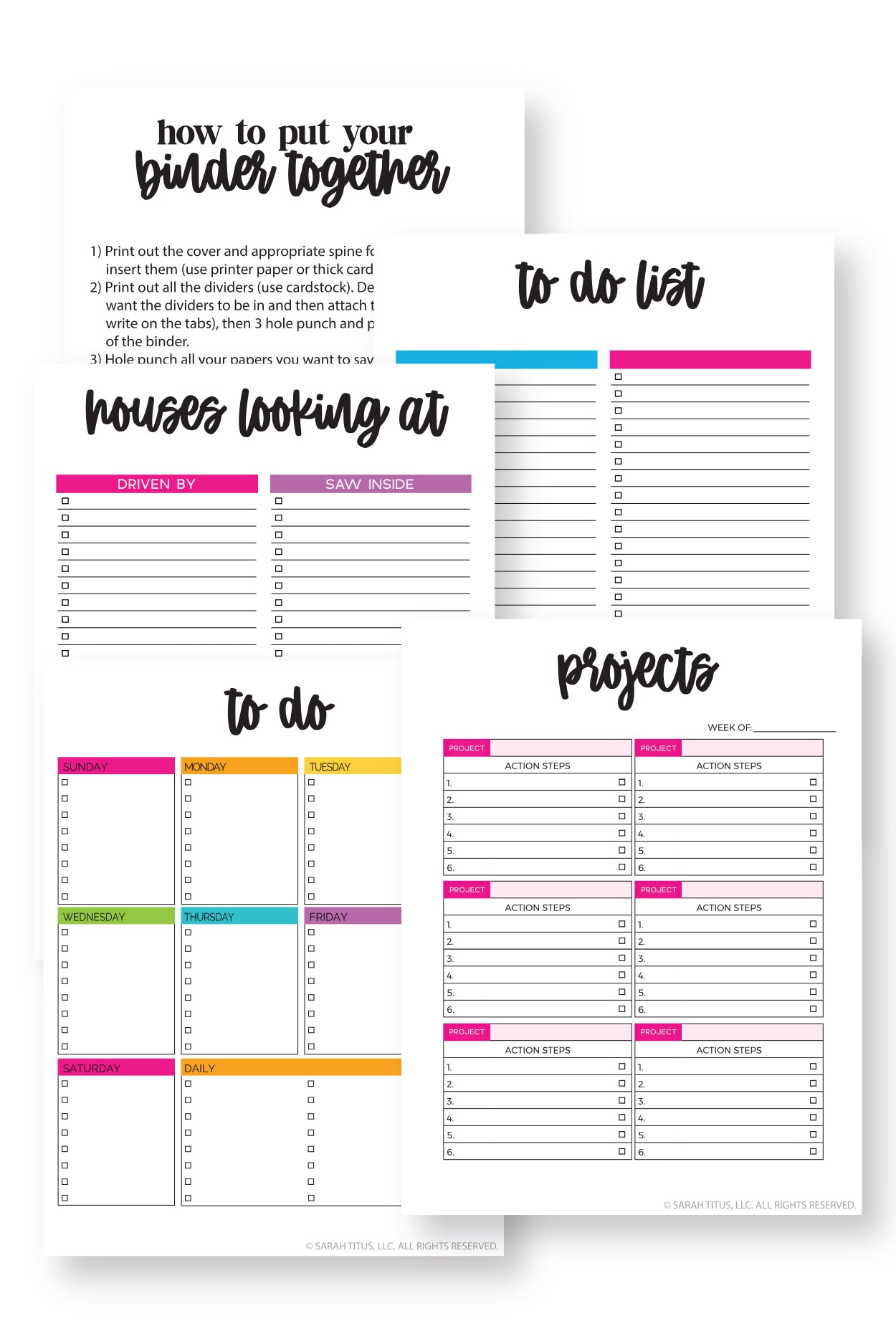 Home Buying Binder {35+ Pages}