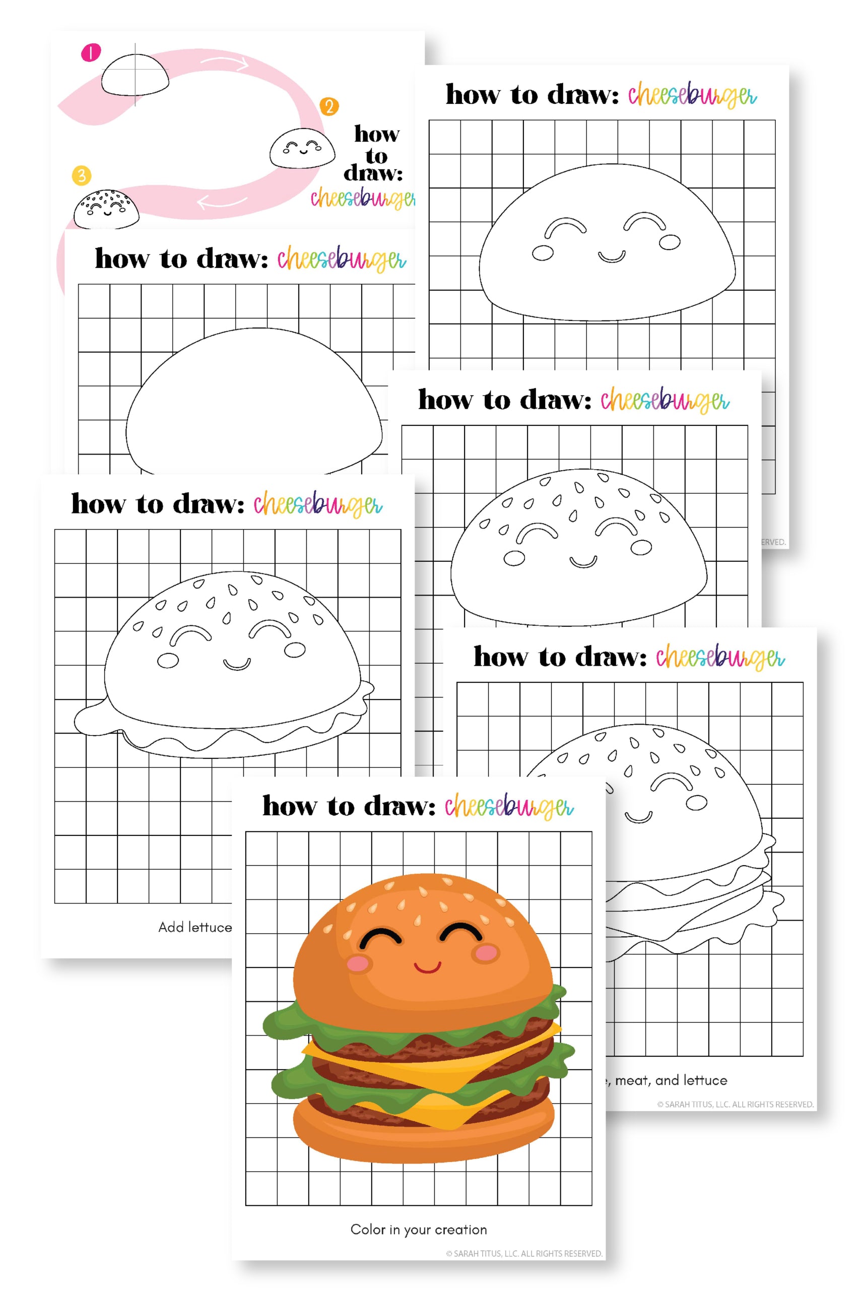 How to Draw a Cheeseburger 