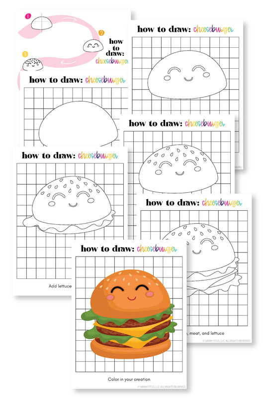How to Draw a Cheeseburger 