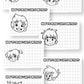 How to Draw Cartoon Faces {7 Pages}