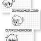 How to Draw Cartoon Faces {7 Pages}