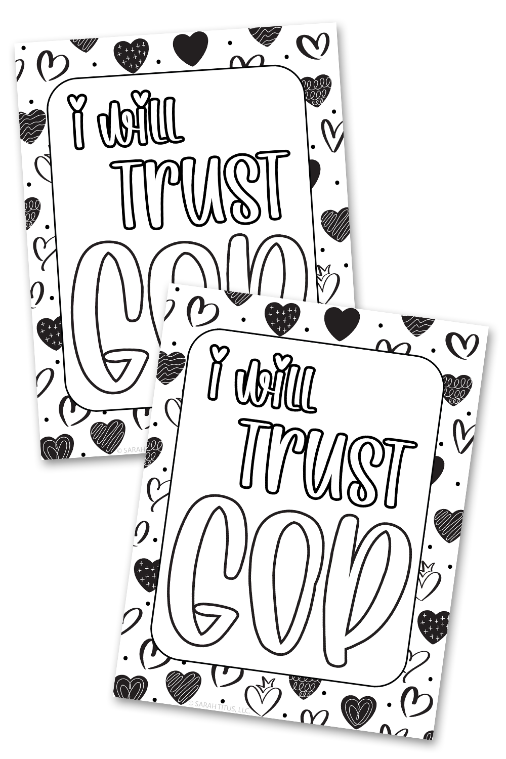 I Will Trust God Coloring Sheet