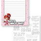 Kawaii Coffee Themed Daily Planner Pack {9 Pages}