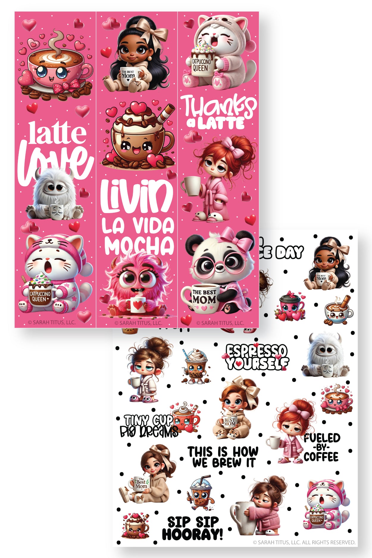 Kawaii Coffee Themed Daily Planner Pack {9 Pages}