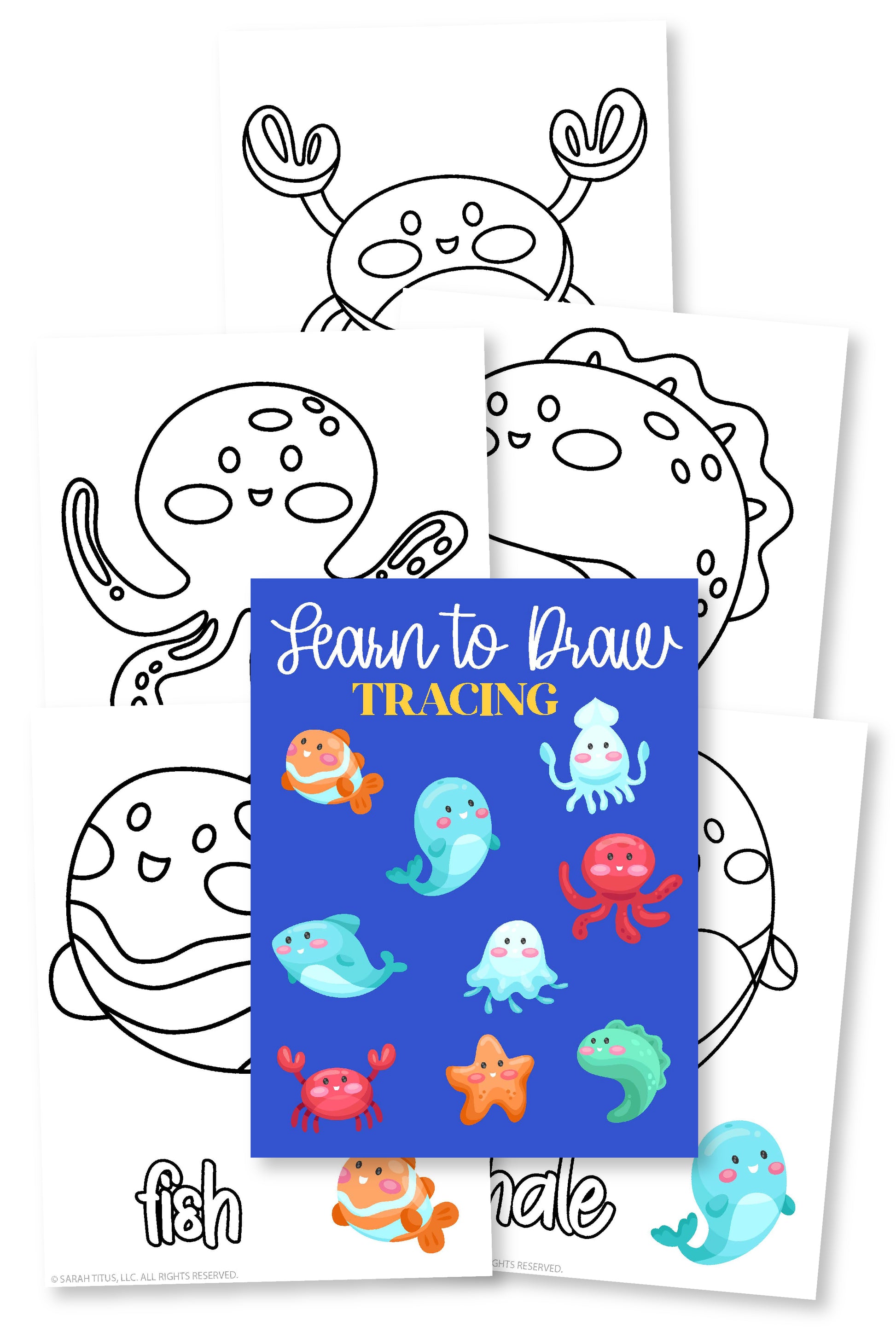 Learn to Draw Tracing Sea Animals