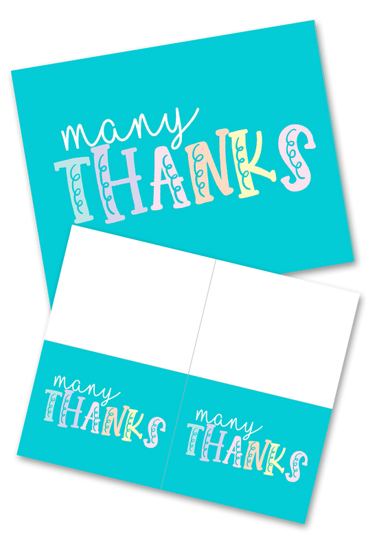 Many Thanks Greeting Cards