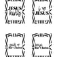 Kids Ministry Coloring Sheets / Wall Signs {8 Pages}