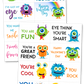 Monster Valentine's Day Cards Printable