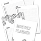 Monthly Planner - Coloring